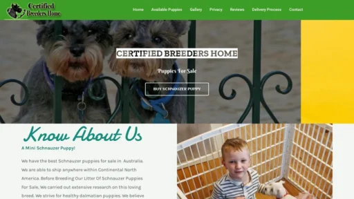 A screenshot of Certifiedbreedershome.com