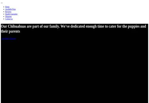 is certifiedchihuahuapuppieshome.com legit? screenshot