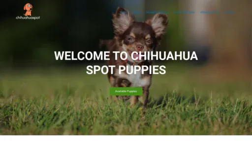 A screenshot of Chihuahua-spot.com