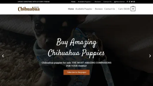 A screenshot of Chihuahuahubweb.com