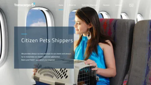 A screenshot of Citizenpettransport.com