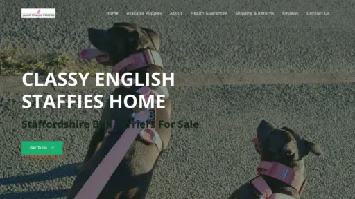 A screenshot of Classyenglishstaffies.com