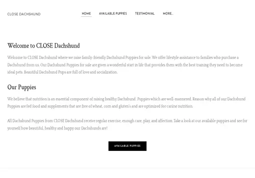 is closedachshund.com legit? screenshot