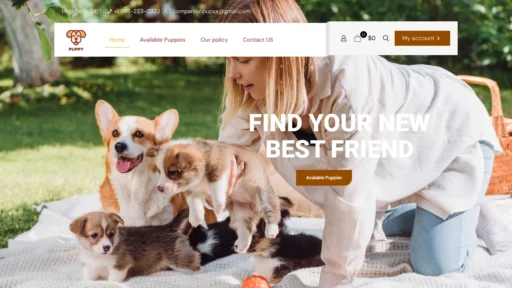 A screenshot of Companion-pupz.com