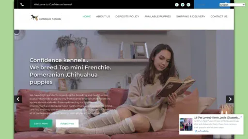 A screenshot of Confidencekennels.shop