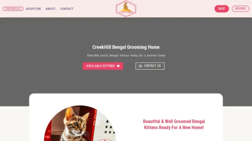 A screenshot of Creekhillbengals.com