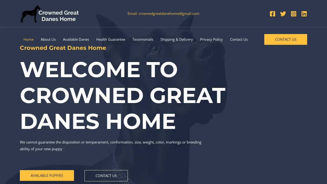 is Crowned Great Danes Home legit? screenshot