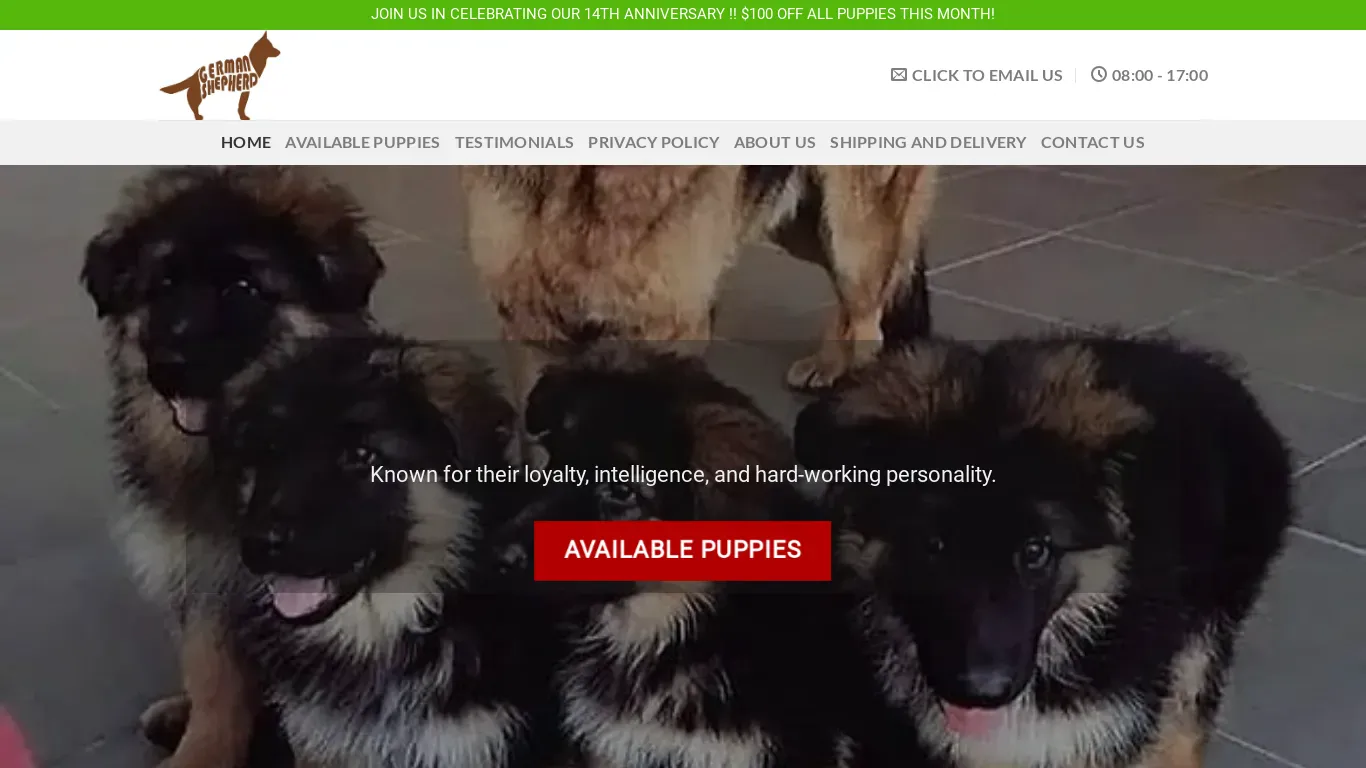 is cutegermanshepherdshome.com legit? screenshot