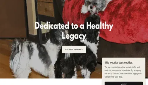 A screenshot of Genlanfamilystbernard.com