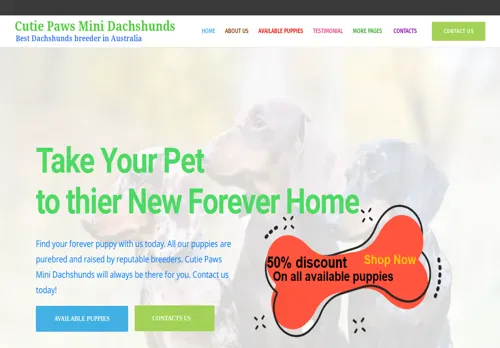 is cutiepawsminidachshunds.com legit? screenshot
