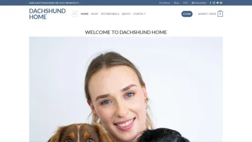 A screenshot of Dachshundhome.shop