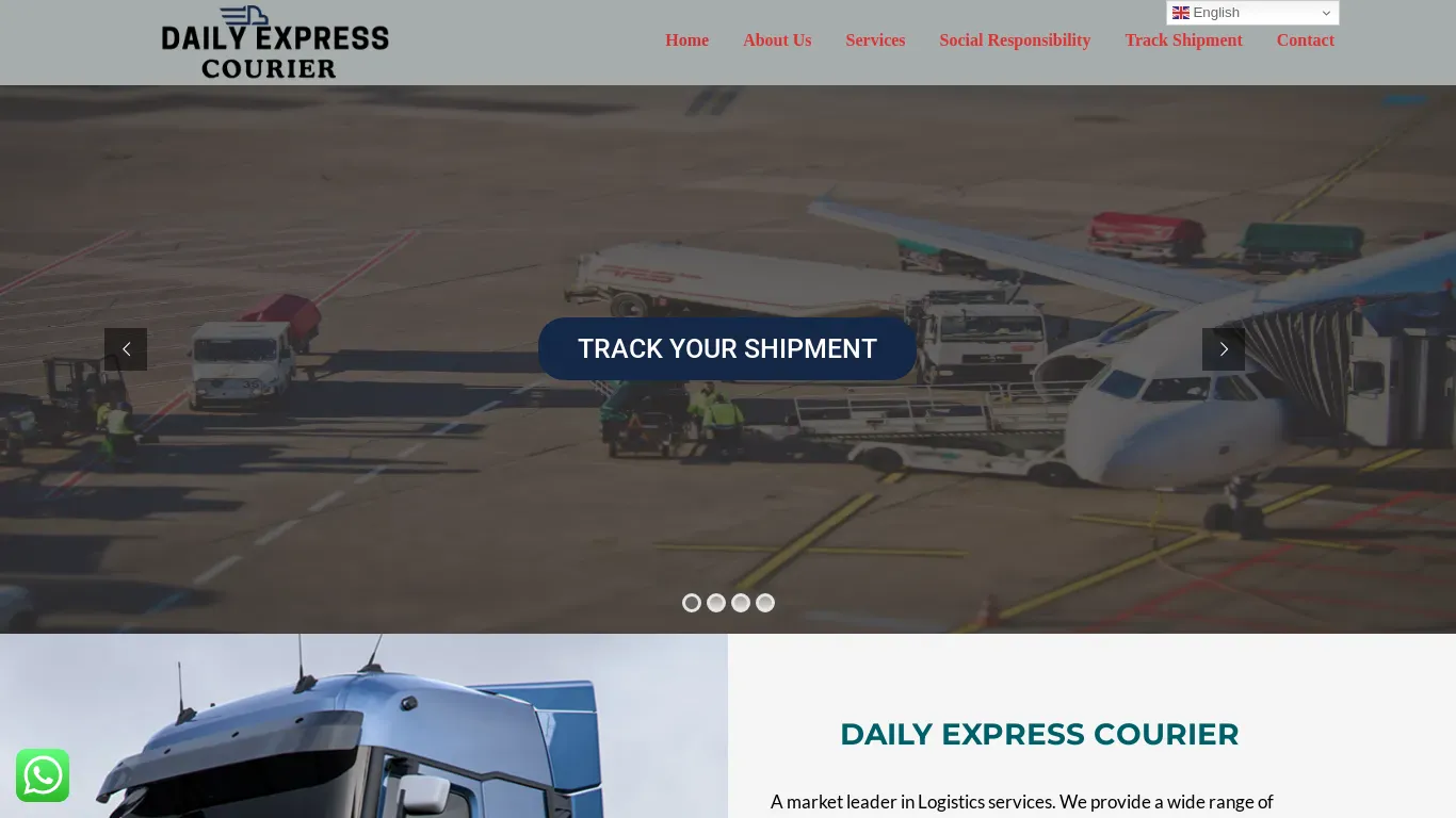 A screenshot of Dailyexpresscourier.com