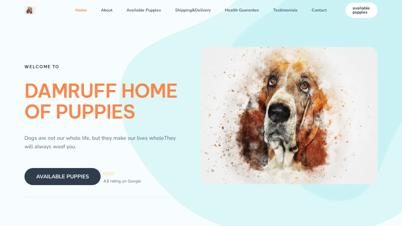 is DAMRUFF HOME OF PUPPIES. legit? screenshot