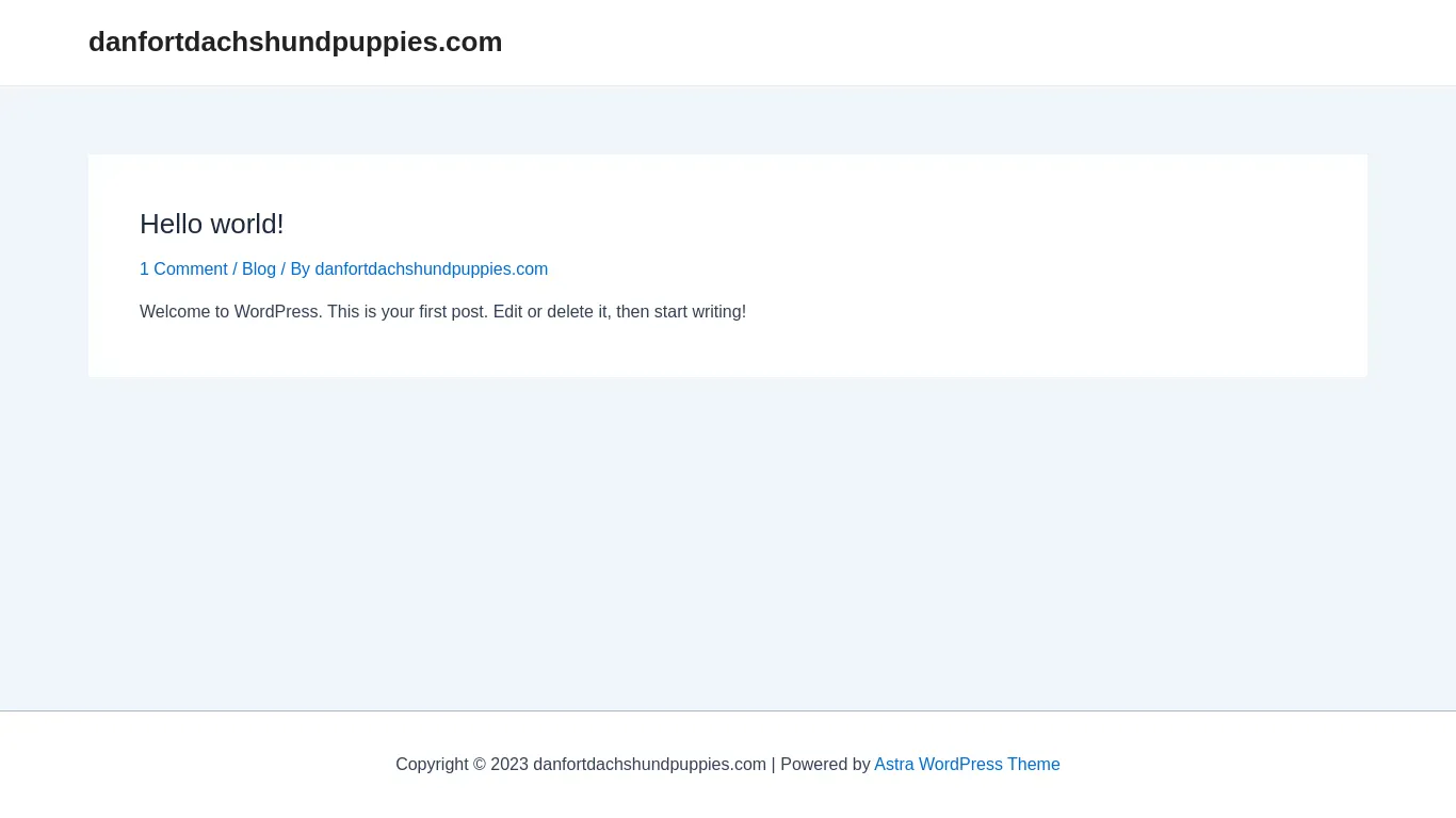 is danfortdachshundpuppies.com legit? screenshot