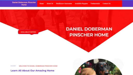 A screenshot of Danieldobermanhome.com