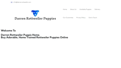 A screenshot of Darrenrottweiler.com