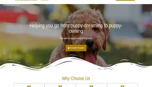 A screenshot of Genlanfamilystbernard.com