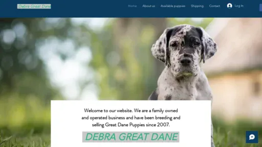 A screenshot of Debragreatdanes.com