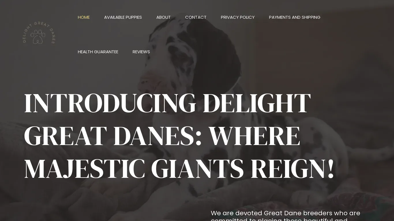 is Delight Great Danes – Delight Great Danes legit? screenshot