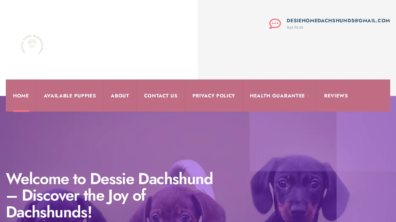 is desiehomedachshund.com legit? screenshot