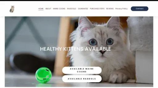 A screenshot of Desirekittens.com