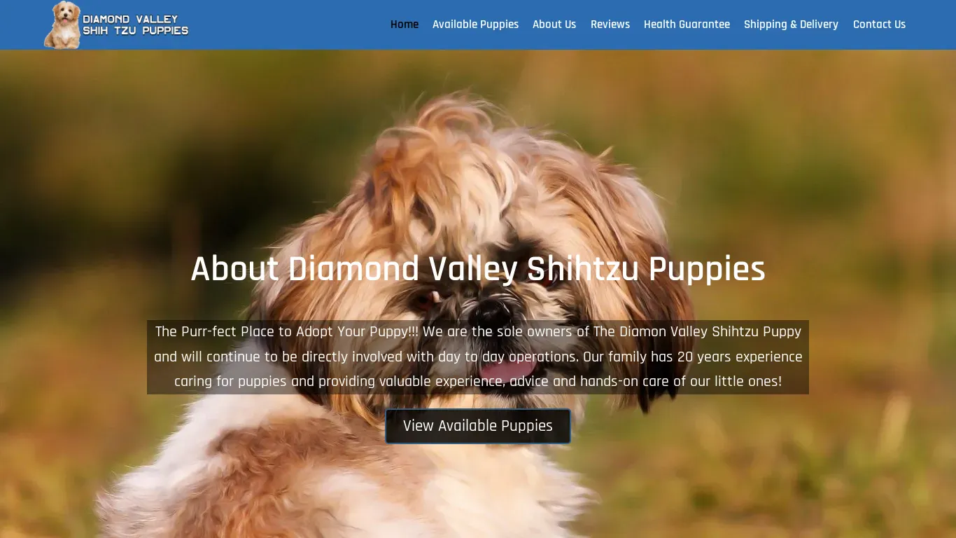 is diamonvalleyshihtzupuppies.com legit? screenshot