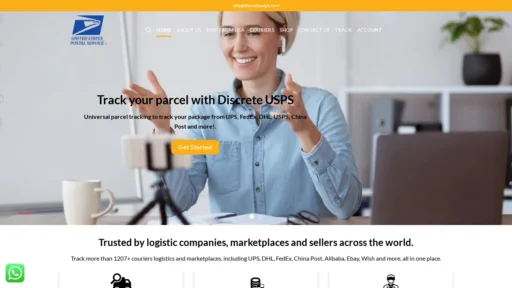 A screenshot of Discreteusps.com