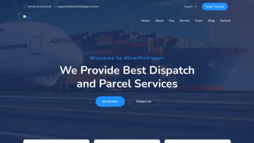 A screenshot of Dlswiftshipper.online