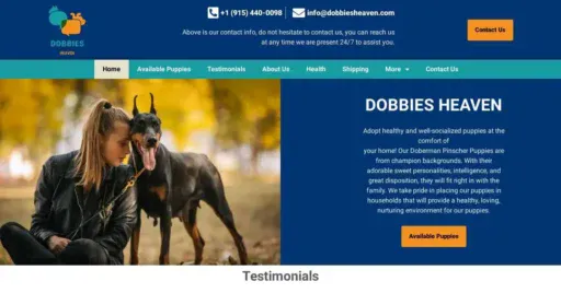 A screenshot of Genlanfamilystbernard.com