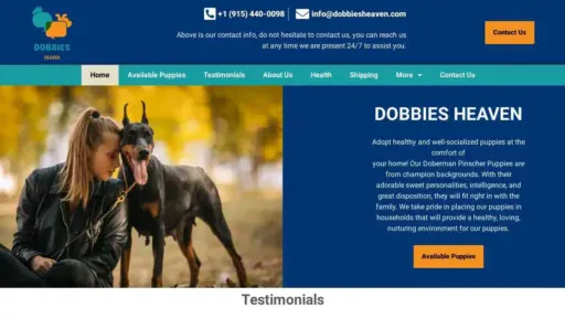 A screenshot of Genlanfamilystbernard.com