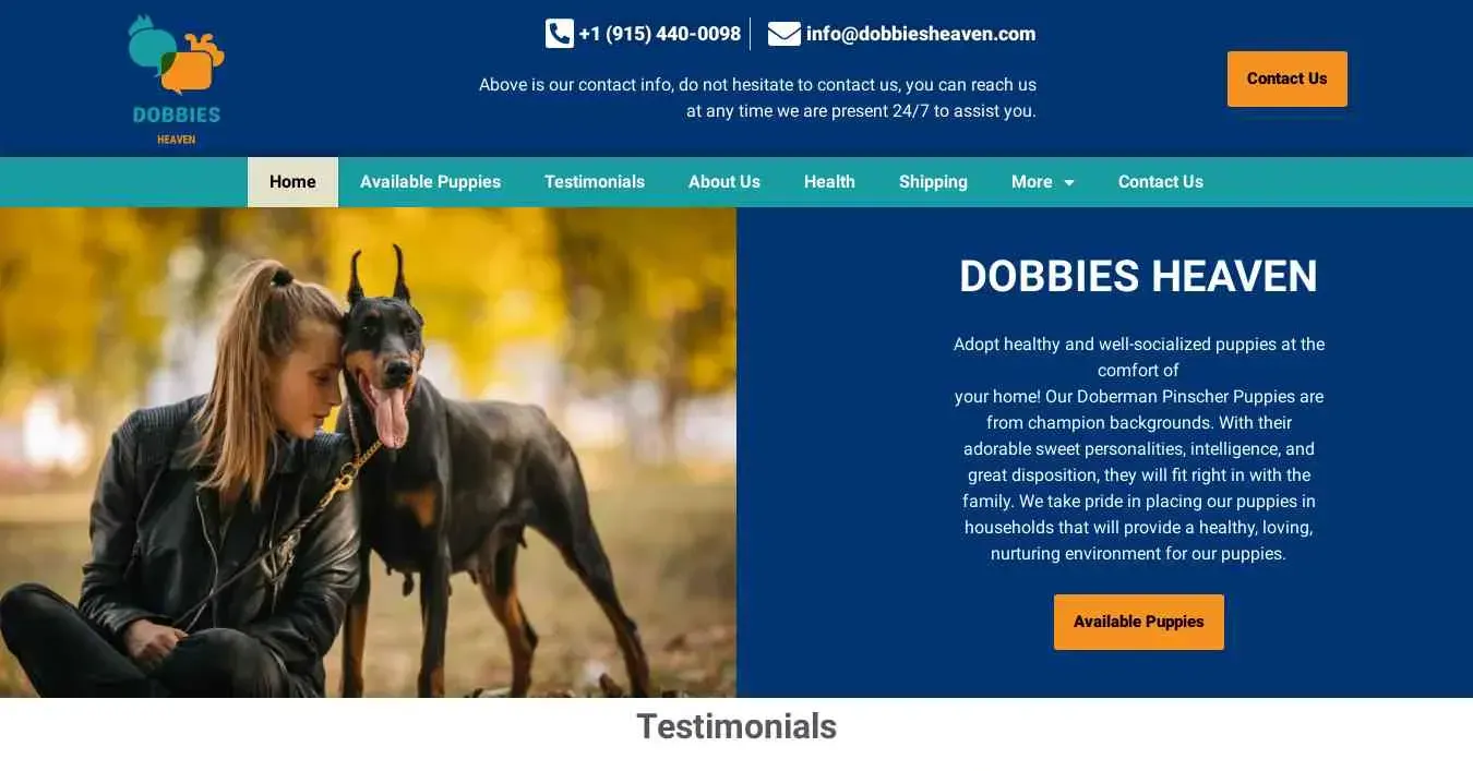 is dobbiesheaven.com legit? screenshot
