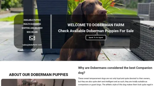 A screenshot of Dobefarm.com
