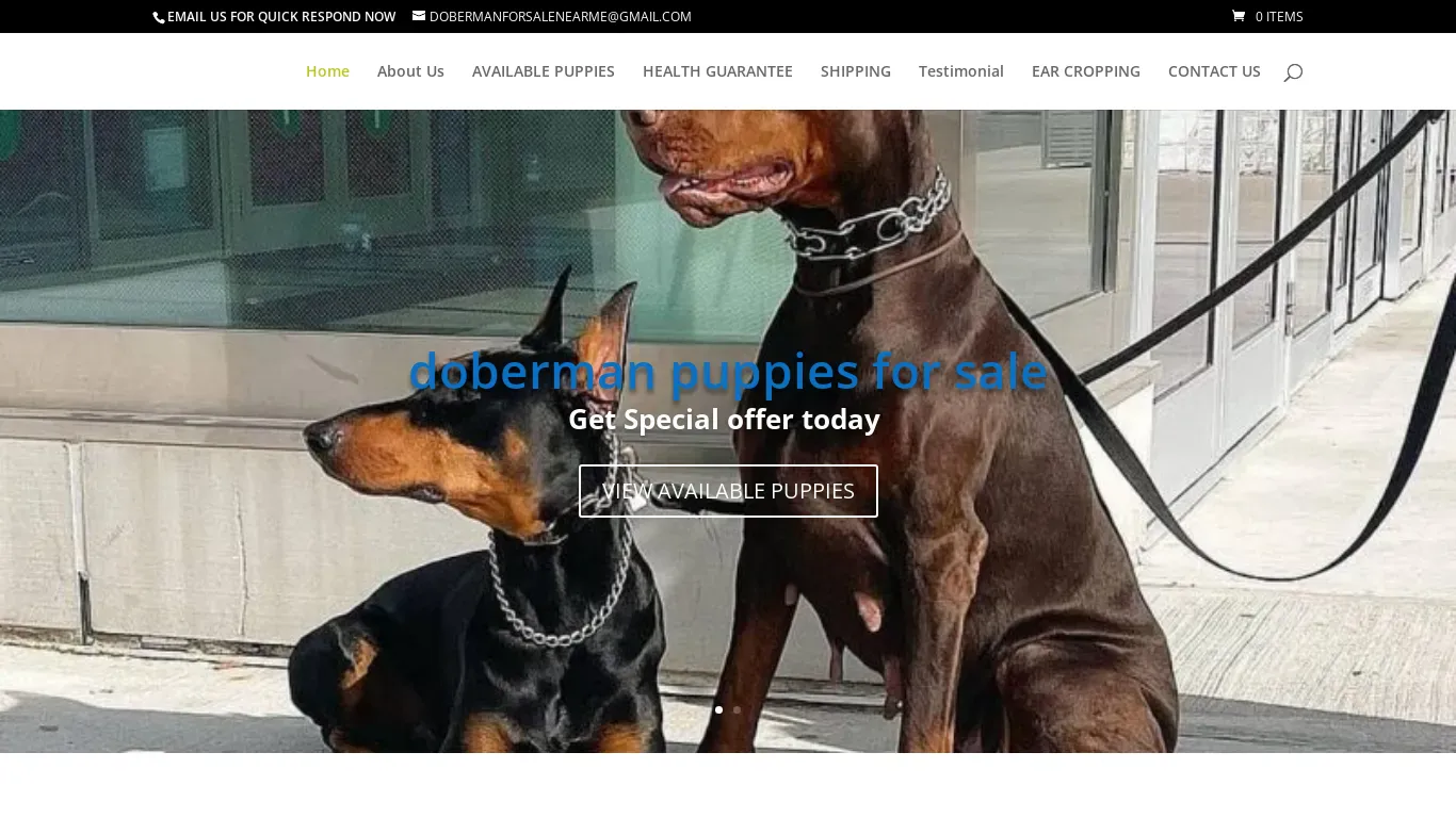 is dobermanforsalesnearme.shop legit? screenshot