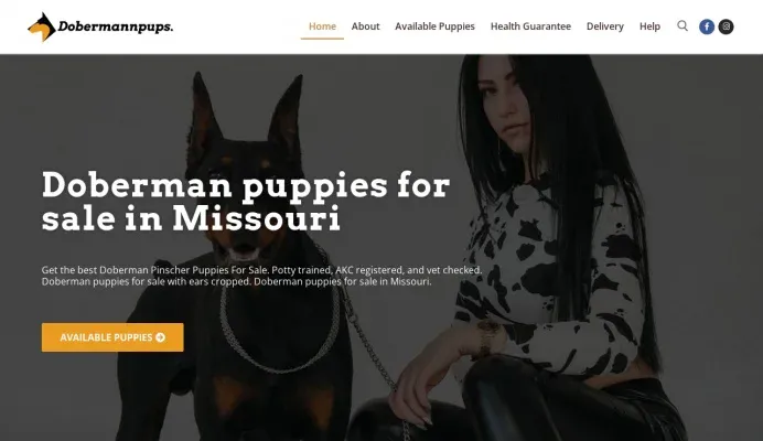 is dobermannpups.com legit? screenshot