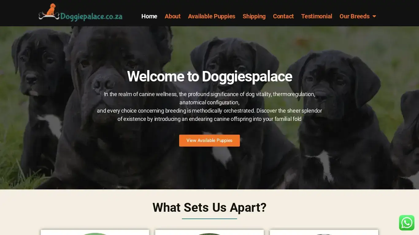 is doggiepalace.co.za legit? screenshot
