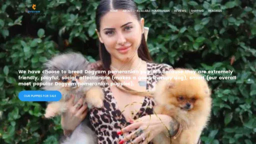 A screenshot of Dogyampomeranin.com