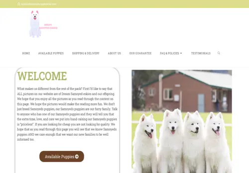 is dreamsamoyedeskies.com legit? screenshot