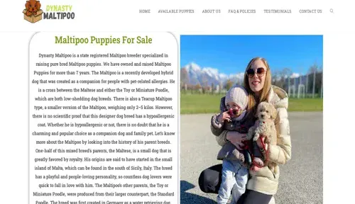 A screenshot of Genlanfamilystbernard.com