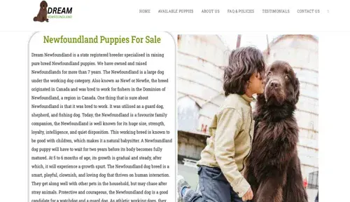 A screenshot of Genlanfamilystbernard.com