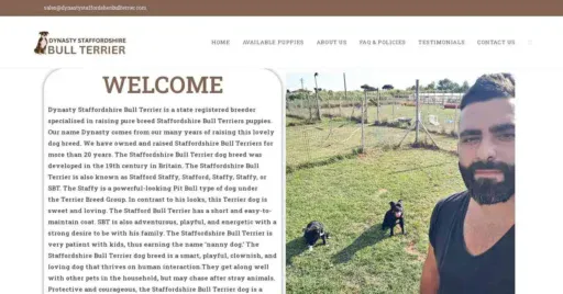 A screenshot of Genlanfamilystbernard.com