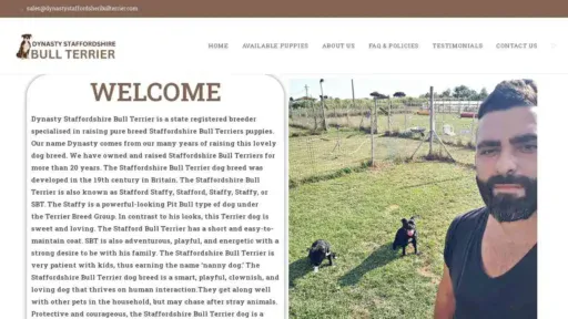 A screenshot of Genlanfamilystbernard.com