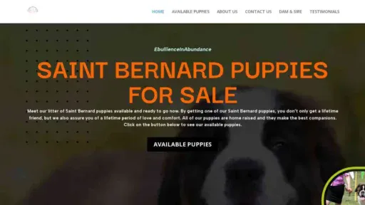 A screenshot of Genlanfamilystbernard.com
