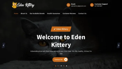 A screenshot of Edenkittery.com
