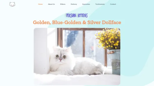 A screenshot of Egpersiankittys.com