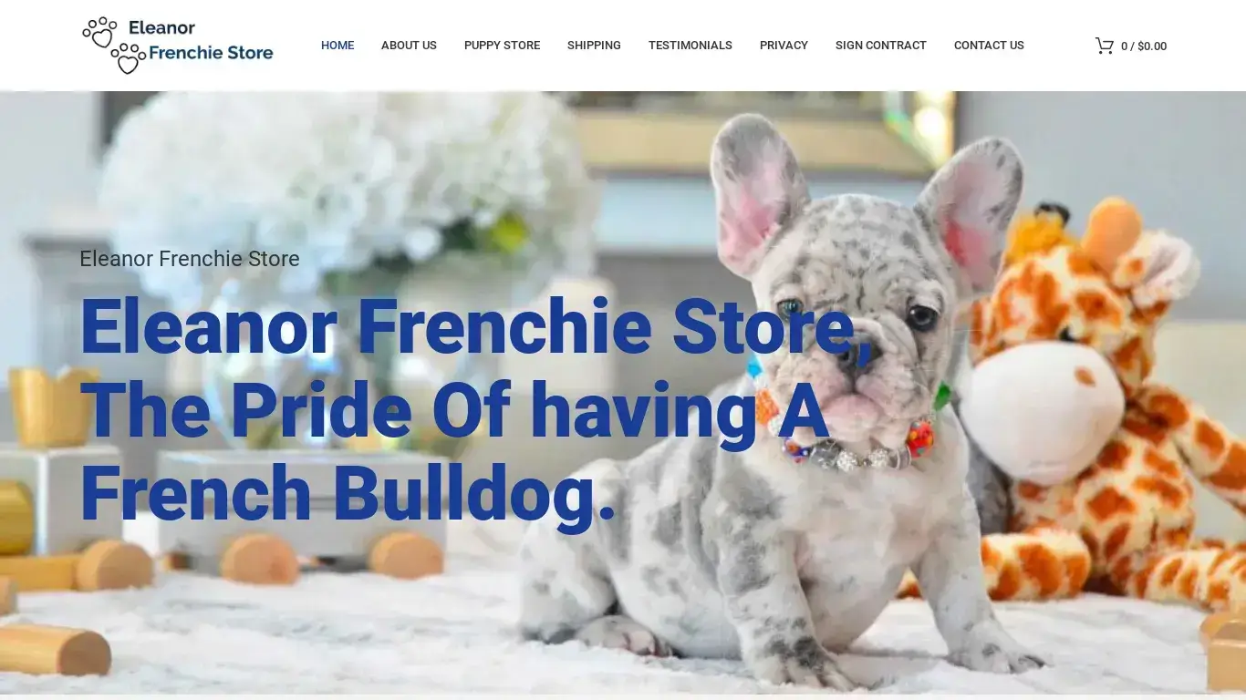 is Eleanor Frenchie Store legit? screenshot