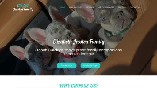 A screenshot of Elizabethjessicafamily.com