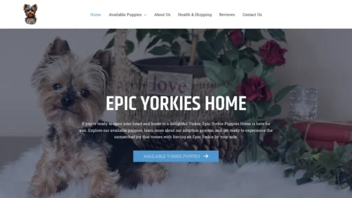 A screenshot of Epicyorkies.com