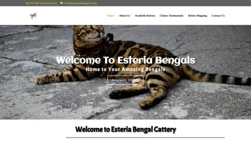 A screenshot of Esteriabengals.com