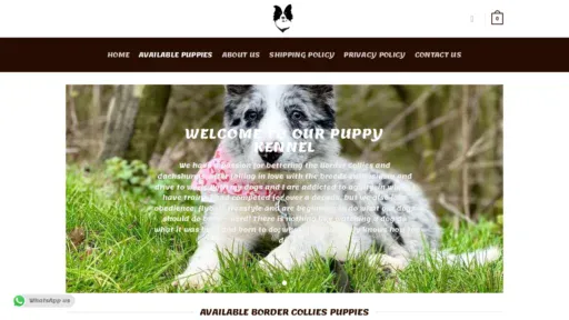 A screenshot of Eurekapuppyshome.online