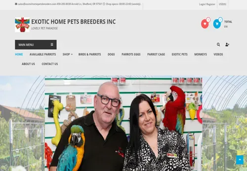 is exotichomepetsbreeders.com legit? screenshot
